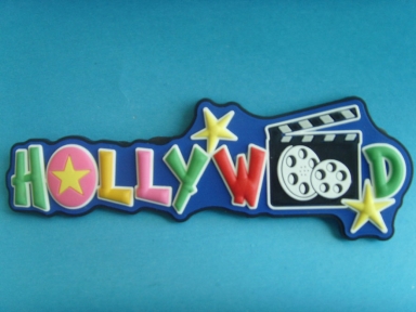 placas de goma 3d Letras Hollywood