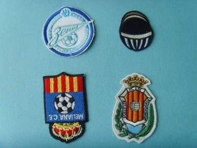 parche de emboridery de diseño de fútbol para desgaste del balompié